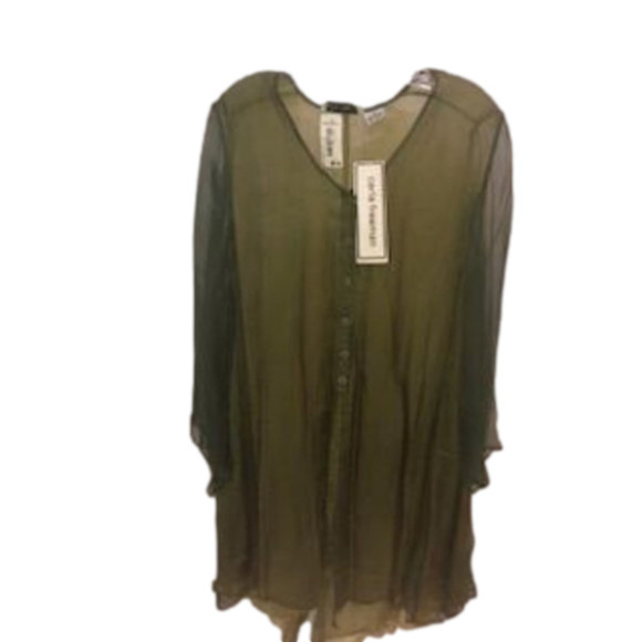Nwt Ladies Carla Freeman lightweight tunic/jacket  Size M - Picture 1 of 3